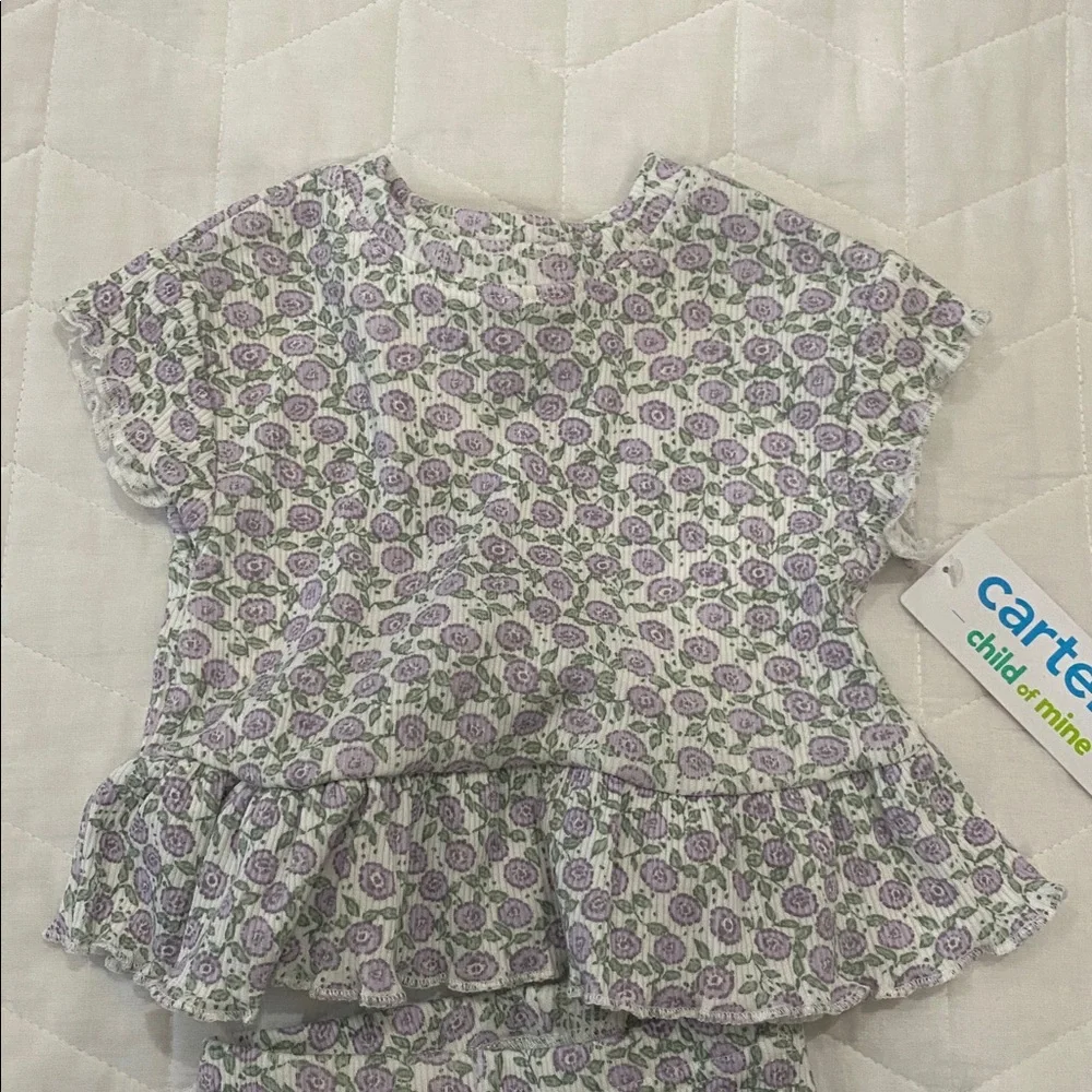 Carters Floral 2-Piece Set - Picture 2 of 6